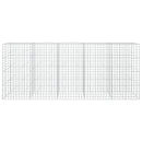 vidaXL Gabion 3,5 mm Dróttal és 10x10 cm Rácsos 500x30x200 cm