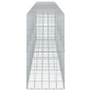 vidaXL Gabion 3,5 mm Dróttal és 10x10 cm Rácsos 450x50x100 cm