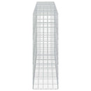 vidaXL Gabion 3,5 mm Dróttal és 10x10 cm Rácsos 400x50x150 cm