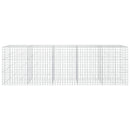 vidaXL Gabion 3,5 mm Dróttal és 10x10 cm Rácsos 500x50x150 cm