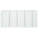 vidaXL Gabion 3,5 mm Dróttal és 10x10 cm Rácsos 450x50x200 cm