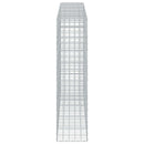 vidaXL Gabion 3,5 mm Dróttal és 10x10 cm Rácsos 450x50x200 cm