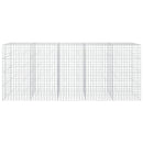 vidaXL Gabion 3,5 mm Dróttal és 10x10 cm Rácsos 500x50x200 cm