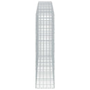 vidaXL Gabion 3,5 mm Dróttal és 10x10 cm Rácsos 500x50x200 cm