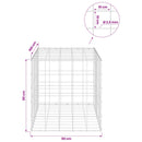 vidaXL Gabion 3,5 mm Dróttal és 10x10 cm Rácsos 50x100x50 cm