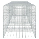 vidaXL Gabion 3,5 mm Dróttal és 10x10 cm Rácsos 500x100x100 cm