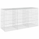 vidaXL Gabion 3,5 mm Dróttal és 10x10 cm Rácsos 300x100x150 cm