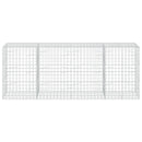 vidaXL Gabion 3,5 mm Dróttal és 10x10 cm Rácsos 400x100x150 cm
