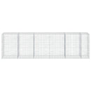 vidaXL Gabion 3,5 mm Dróttal és 10x10 cm Rácsos 550x100x150 cm