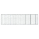 vidaXL Gabion 3,5 mm Dróttal és 10x10 cm Rácsos 750x100x200 cm