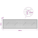 vidaXL Gabion 5 mm Dróttal és 5x2,5 cm Rácsos 200x10x50 cm