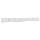 vidaXL Gabion 5 mm Dróttal és 5x2,5 cm Rácsos 650x10x50 cm