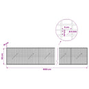 vidaXL Gabion 5 mm Dróttal és 5x2,5 cm Rácsos 1050x10x50 cm