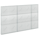 vidaXL Gabion 5 mm Dróttal és 5x2,5 cm Rácsos 250x10x150 cm
