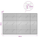 vidaXL Gabion 5 mm Dróttal és 5x2,5 cm Rácsos 250x10x150 cm