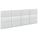 vidaXL Gabion 5 mm Dróttal és 5x2,5 cm Rácsos 400x10x150 cm