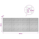 vidaXL Gabion 5 mm Dróttal és 5x2,5 cm Rácsos 400x10x150 cm