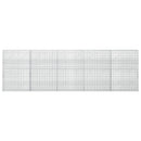 vidaXL Gabion 5 mm Dróttal és 5x2,5 cm Rácsos 500x10x150 cm