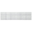 vidaXL Gabion 5 mm Dróttal és 5x2,5 cm Rácsos 600x10x150 cm