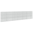 vidaXL Gabion 5 mm Dróttal és 5x2,5 cm Rácsos 650x10x150 cm