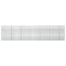 vidaXL Gabion 5 mm Dróttal és 5x2,5 cm Rácsos 650x10x150 cm