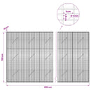 vidaXL Gabion 5 mm Dróttal és 5x2,5 cm Rácsos 850x10x150 cm