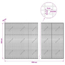 vidaXL Gabion 5 mm Dróttal és 5x2,5 cm Rácsos 950x10x150 cm