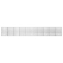 vidaXL Gabion 5 mm Dróttal és 5x2,5 cm Rácsos 1000x10x150 cm