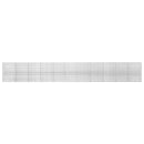 vidaXL Gabion 5 mm Dróttal és 5x2,5 cm Rácsos 1100x10x150 cm