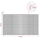 vidaXL Gabion 5 mm Dróttal és 5x2,5 cm Rácsos 350x10x200 cm