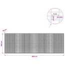 vidaXL Gabion 5 mm Dróttal és 5x2,5 cm Rácsos 600x10x200 cm