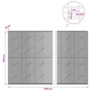 vidaXL Gabion 5 mm Dróttal és 5x2,5 cm Rácsos 1050x10x200 cm