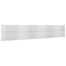 vidaXL Gabion 5 mm Dróttal és 5x2,5 cm Rácsos 1100x10x200 cm