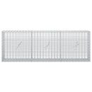 vidaXL Gabion 5 mm Dróttal és 5x2,5 cm Rácsos 150x20x50 cm