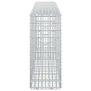 vidaXL Gabion 5 mm Dróttal és 5x2,5 cm Rácsos 150x20x50 cm
