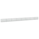 vidaXL Gabion 5 mm Dróttal és 5x2,5 cm Rácsos 800x20x50 cm