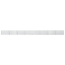 vidaXL Gabion 5 mm Dróttal és 5x2,5 cm Rácsos 800x20x50 cm