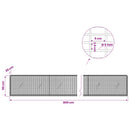 vidaXL Gabion 5 mm Dróttal és 5x2,5 cm Rácsos 800x20x50 cm