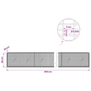 vidaXL Gabion 5 mm Dróttal és 5x2,5 cm Rácsos 900x20x50 cm