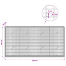 vidaXL Gabion 5 mm Dróttal és 5x2,5 cm Rácsos 200x20x100 cm