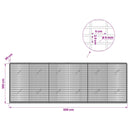 vidaXL Gabion 5 mm Dróttal és 5x2,5 cm Rácsos 300x20x100 cm
