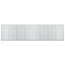 vidaXL Gabion 5 mm Dróttal és 5x2,5 cm Rácsos 400x20x100 cm