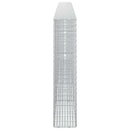 vidaXL Gabion 5 mm Dróttal és 5x2,5 cm Rácsos 400x20x100 cm