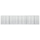 vidaXL Gabion 5 mm Dróttal és 5x2,5 cm Rácsos 450x20x100 cm
