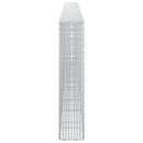 vidaXL Gabion 5 mm Dróttal és 5x2,5 cm Rácsos 450x20x100 cm