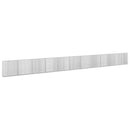 vidaXL Gabion 5 mm Dróttal és 5x2,5 cm Rácsos 1100x20x100 cm