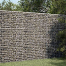 vidaXL Gabion 5 mm Dróttal és 5x2,5 cm Rácsos 50x20x150 cm