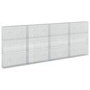 vidaXL Gabion 5 mm Dróttal és 5x2,5 cm Rácsos 400x20x150 cm