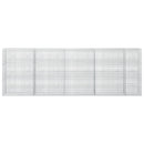 vidaXL Gabion 5 mm Dróttal és 5x2,5 cm Rácsos 450x20x150 cm