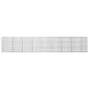 vidaXL Gabion 5 mm Dróttal és 5x2,5 cm Rácsos 850x20x150 cm